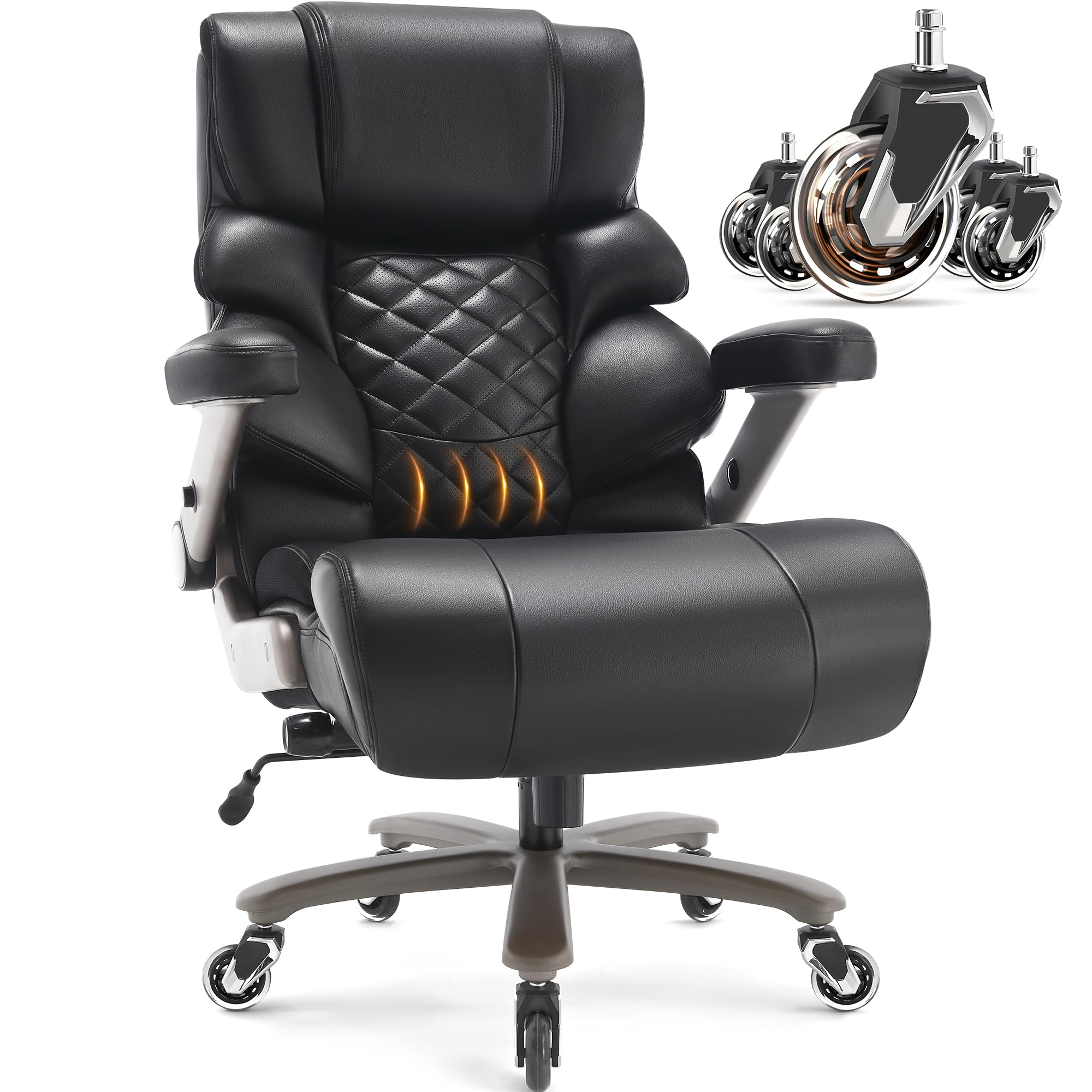 VUZI 700lbs Big and Tall Office Chair-Large Computer Chair with
